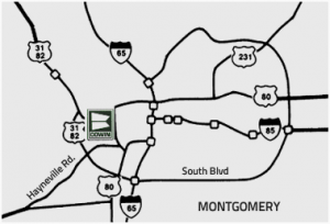Montgomery, AL directions to Cowin Equipment Company